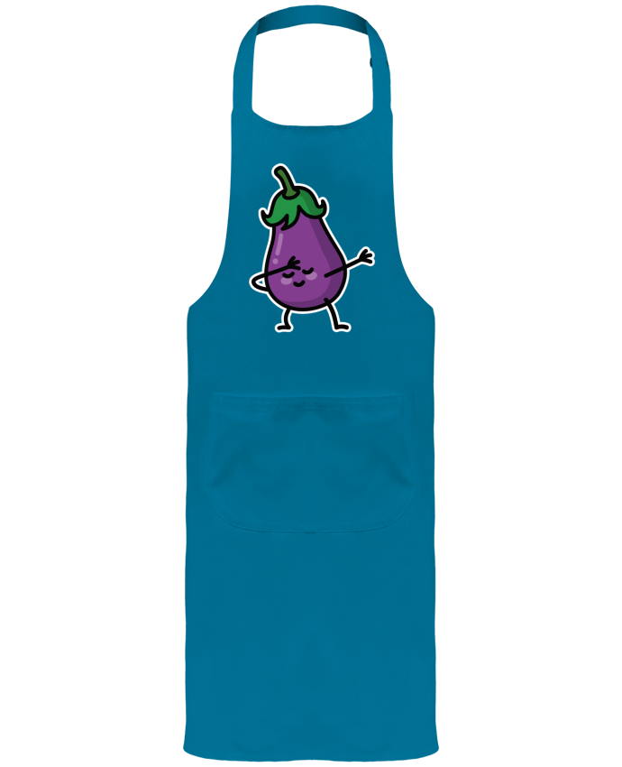 Garden or Sommelier Apron with Pocket Aubergine dab by LaundryFactory