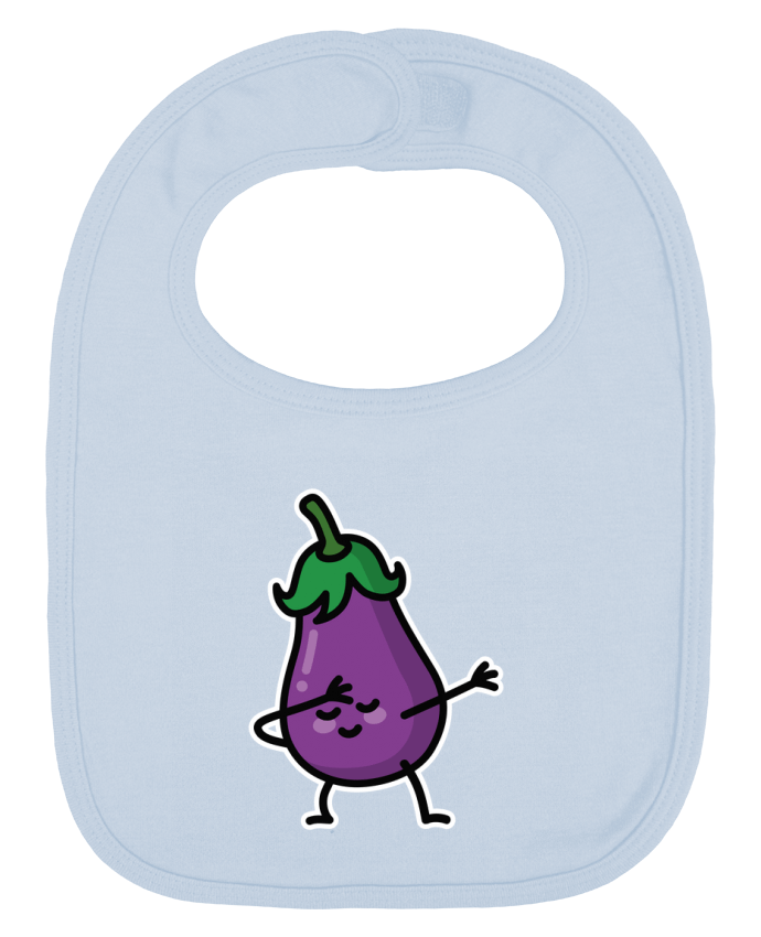 Bavoir bébé uni Aubergine dab par LaundryFactory