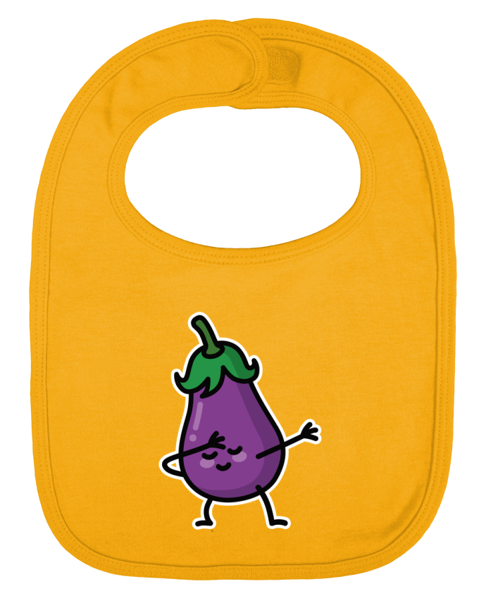 Bavoir bébé uni Aubergine dab par LaundryFactory