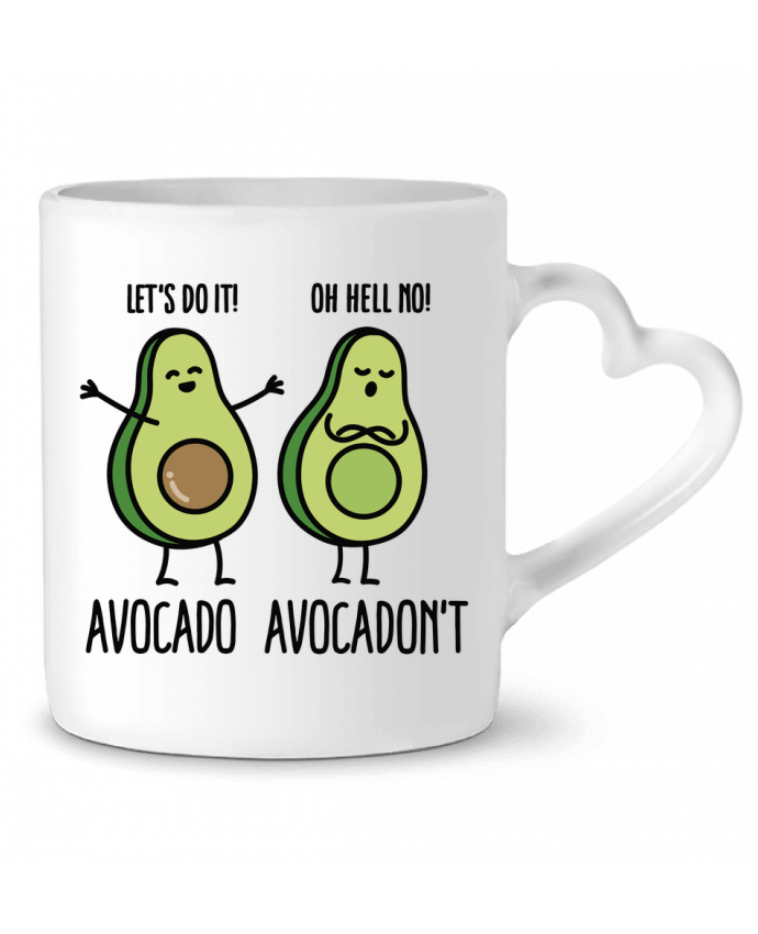 Mug Heart Avocado avocadont by LaundryFactory