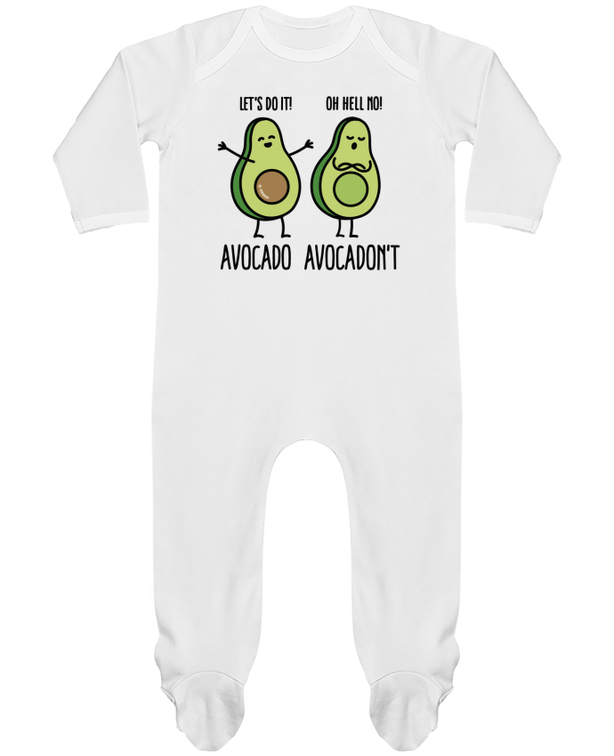 Baby Sleeper long sleeves Contrast Avocado avocadont by LaundryFactory