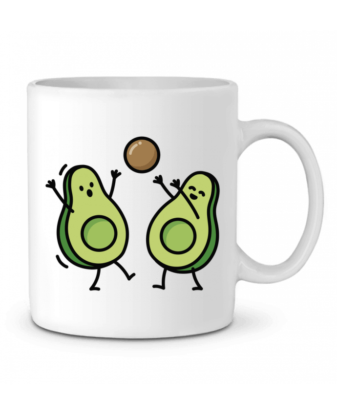 Taza Cerámica Avocado handball por LaundryFactory