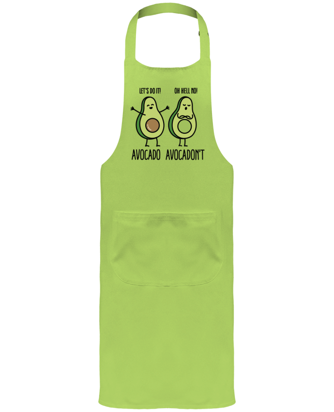 Garden or Sommelier Apron with Pocket Avocado avocadont by LaundryFactory