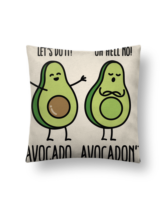 Coussin suédine Avocado avocadont par LaundryFactory