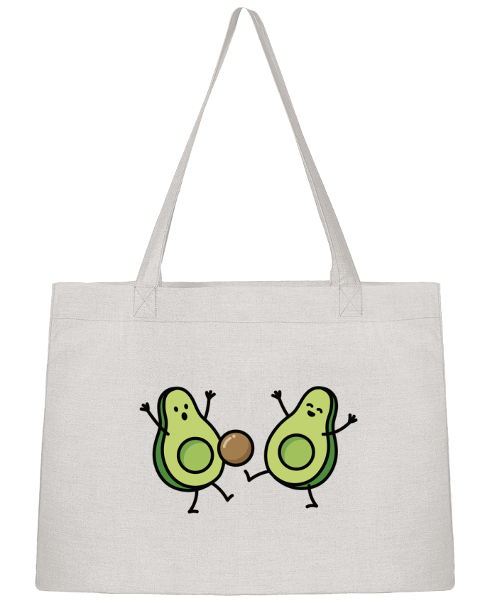 Shopping tote bag Stanley Stella Avocado soccer by LaundryFactory