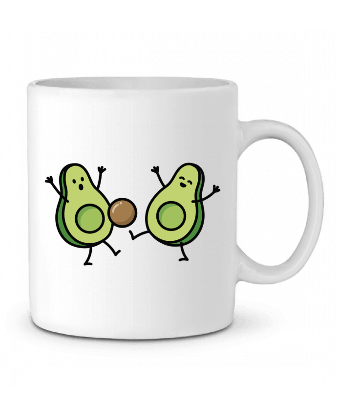 Ceramic Mug Avocado soccer by LaundryFactory