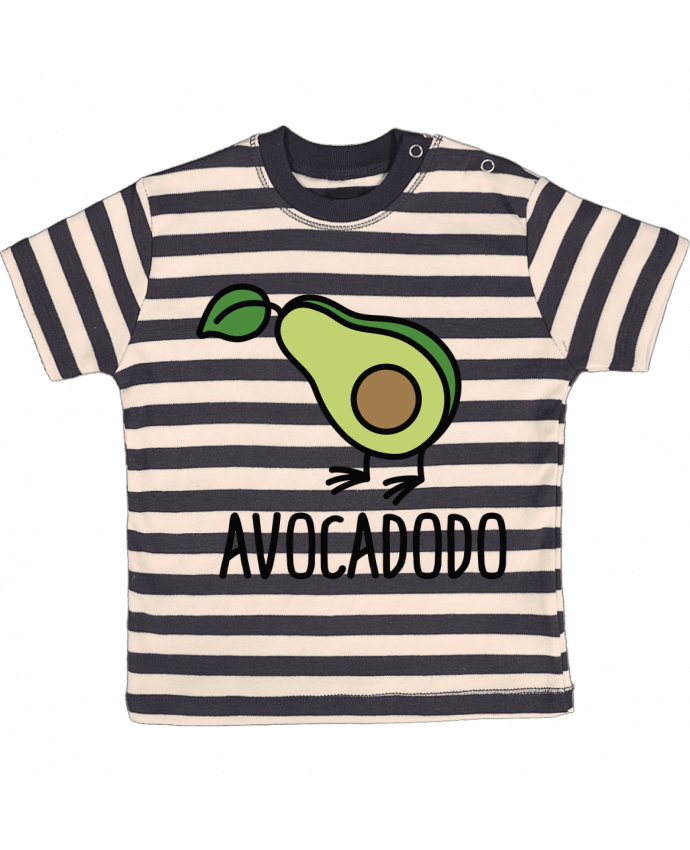 Camiseta Bebé a Rayas Avocadodo por LaundryFactory