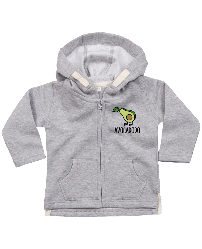 Hoddie with zip for baby Avocadodo by LaundryFactory