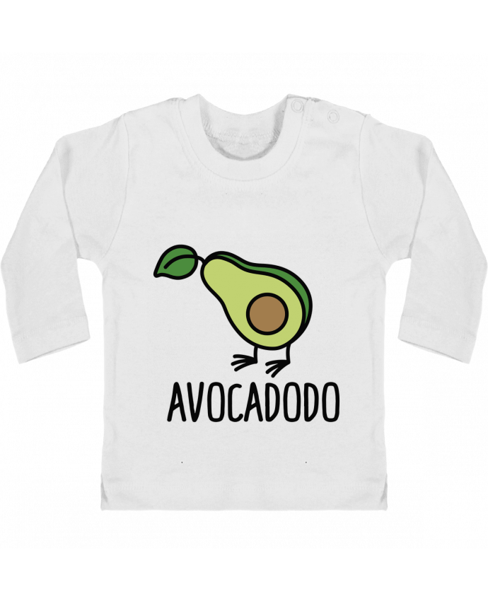 Baby T-shirt with press-studs long sleeve Avocadodo manches longues du designer LaundryFactory
