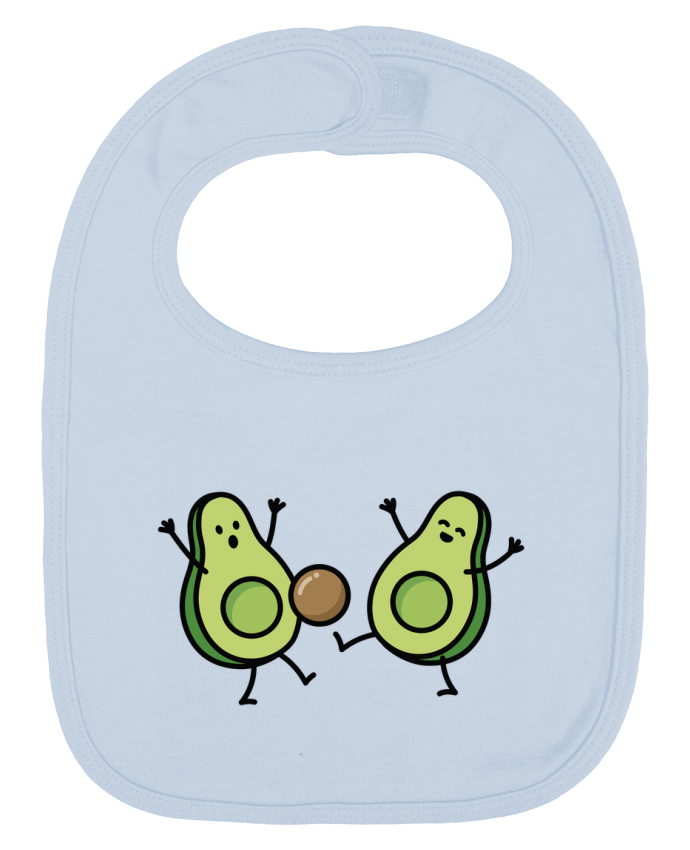 Bavoir bébé uni Avocado soccer par LaundryFactory