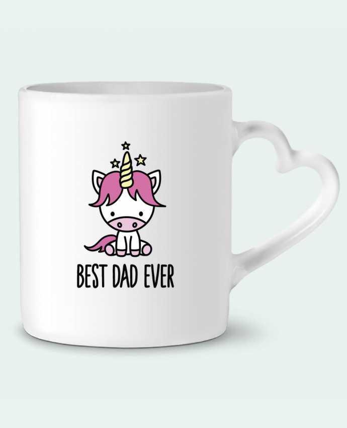 Mug coeur Best dad ever par LaundryFactory
