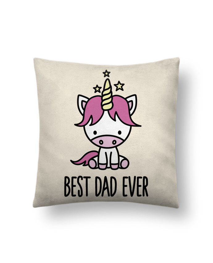 Cushion suede touch 45 x 45 cm Best dad ever by LaundryFactory