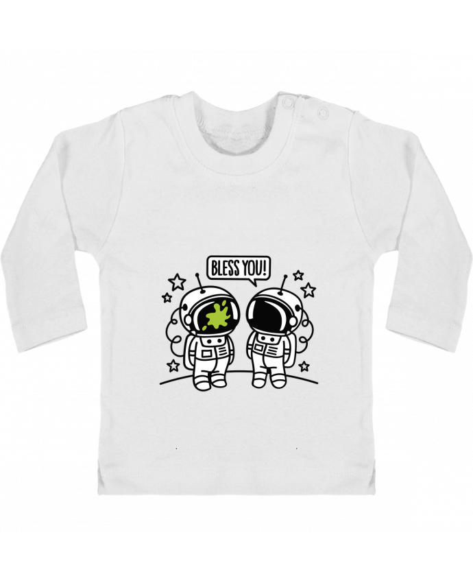 Camiseta Bebé Manga Larga con Botones  Bless you manches longues du designer LaundryFactory