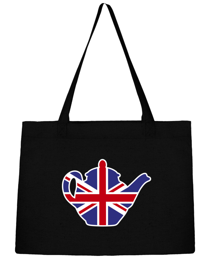 Shopping tote bag Stanley Stella British tea pot by LaundryFactory