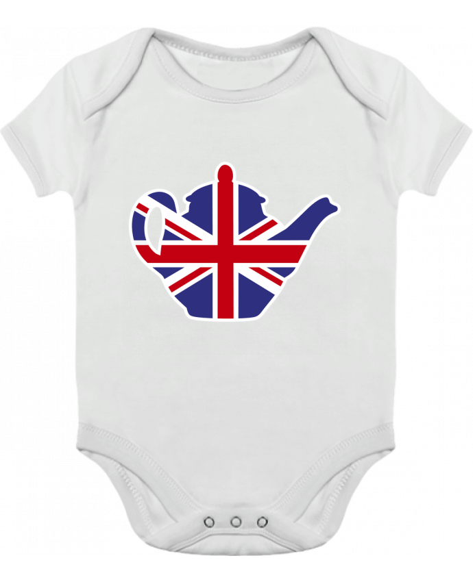 Body Bebé Contraste British tea pot por LaundryFactory
