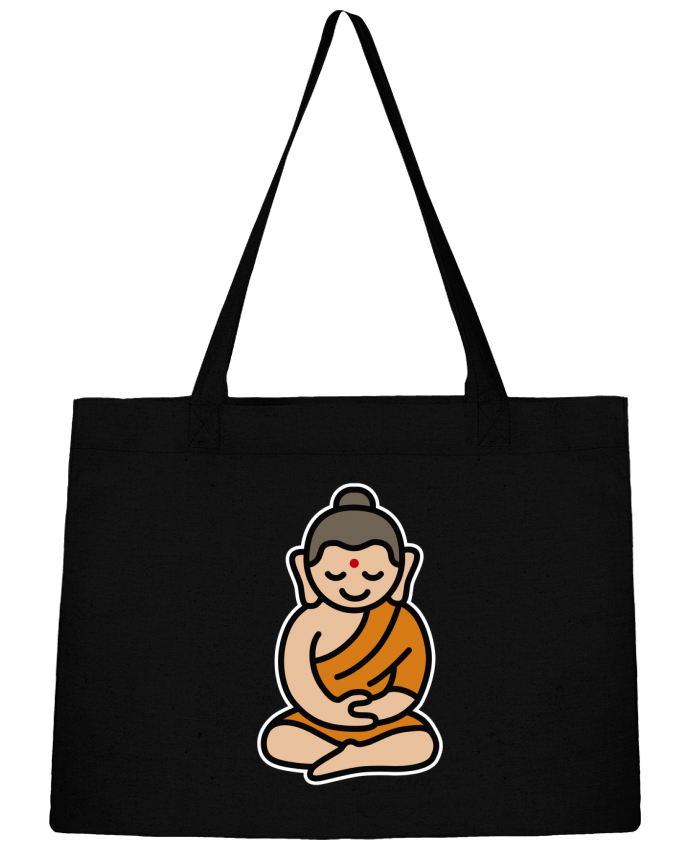 Shopping tote bag Stanley Stella Buddha cartoon by LaundryFactory