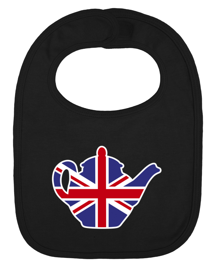 Baby Bib plain and contrast British tea pot by LaundryFactory
