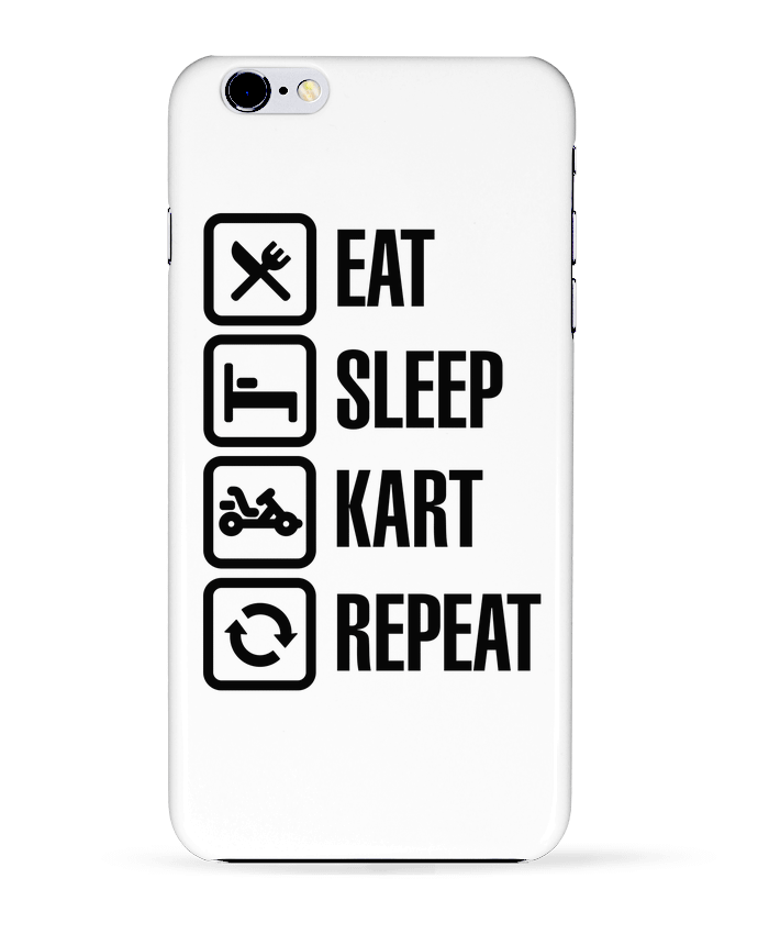 Carcasa Iphone 6+ Eat, sleep, kart, repeat de LaundryFactory