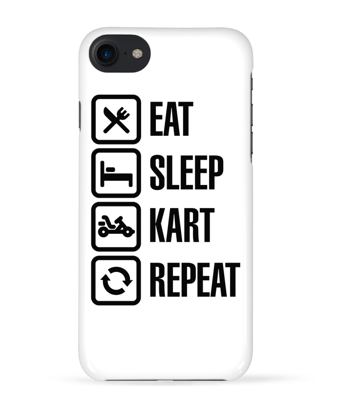 Case 3D iPhone 7 Eat, sleep, kart, repeat de LaundryFactory