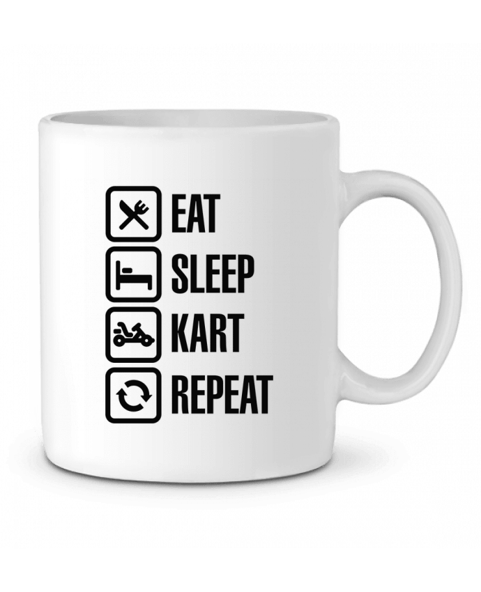 Mug  Eat, sleep, kart, repeat par LaundryFactory