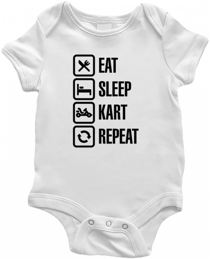Baby Body Eat, sleep, kart, repeat by LaundryFactory