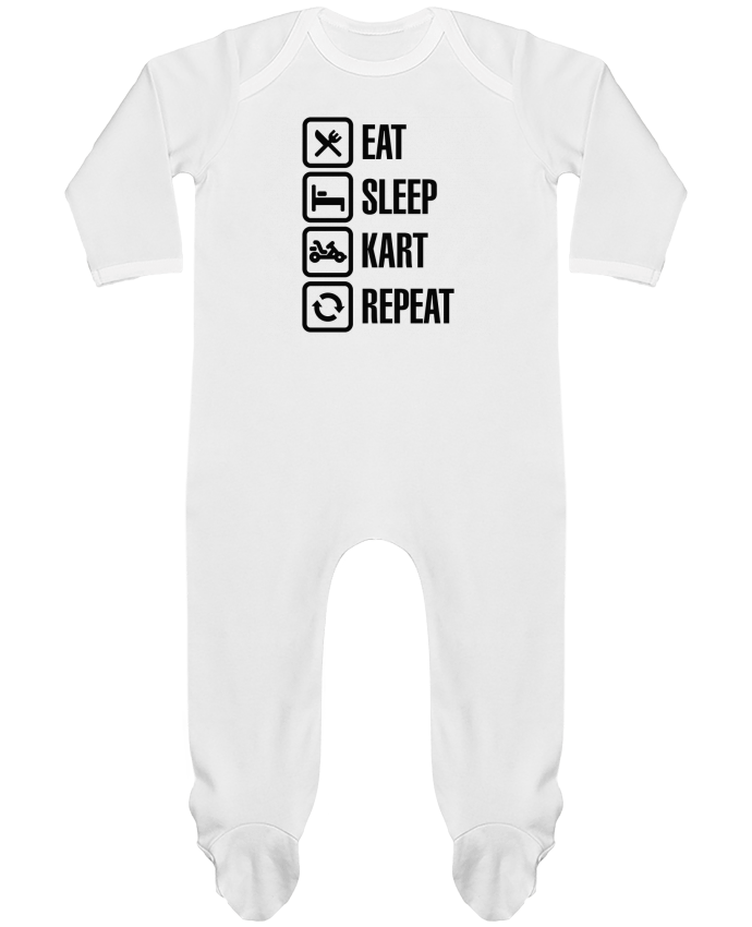 Body Pyjama Bébé Eat, sleep, kart, repeat par LaundryFactory