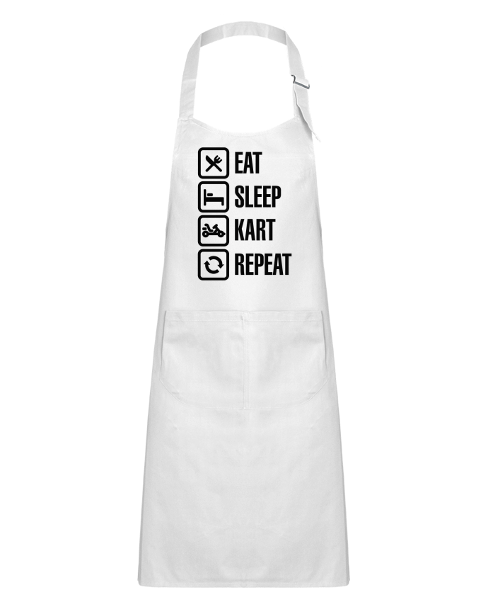 Kids chef pocket apron Eat, sleep, kart, repeat by LaundryFactory