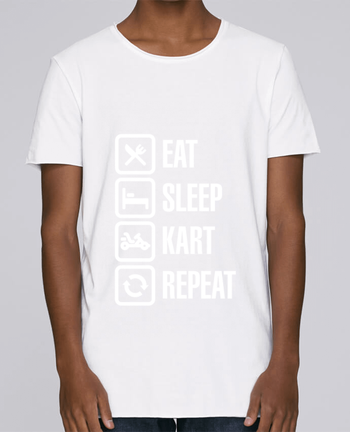 T-shirt Men Oversized Stanley Skates Eat, sleep, kart, repeat by LaundryFactory