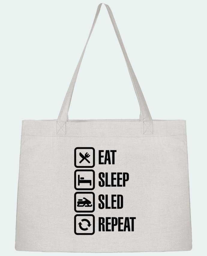 Shopping tote bag Stanley Stella Eat, sleep, sled, repeat by LaundryFactory