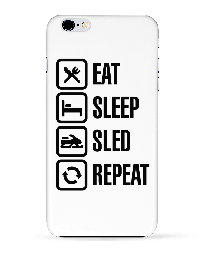 Carcasa Iphone 6+ Eat, sleep, sled, repeat de LaundryFactory