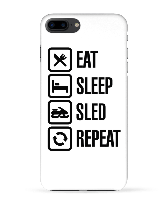 Carcasa Iphone 7+ Eat, sleep, sled, repeat por LaundryFactory