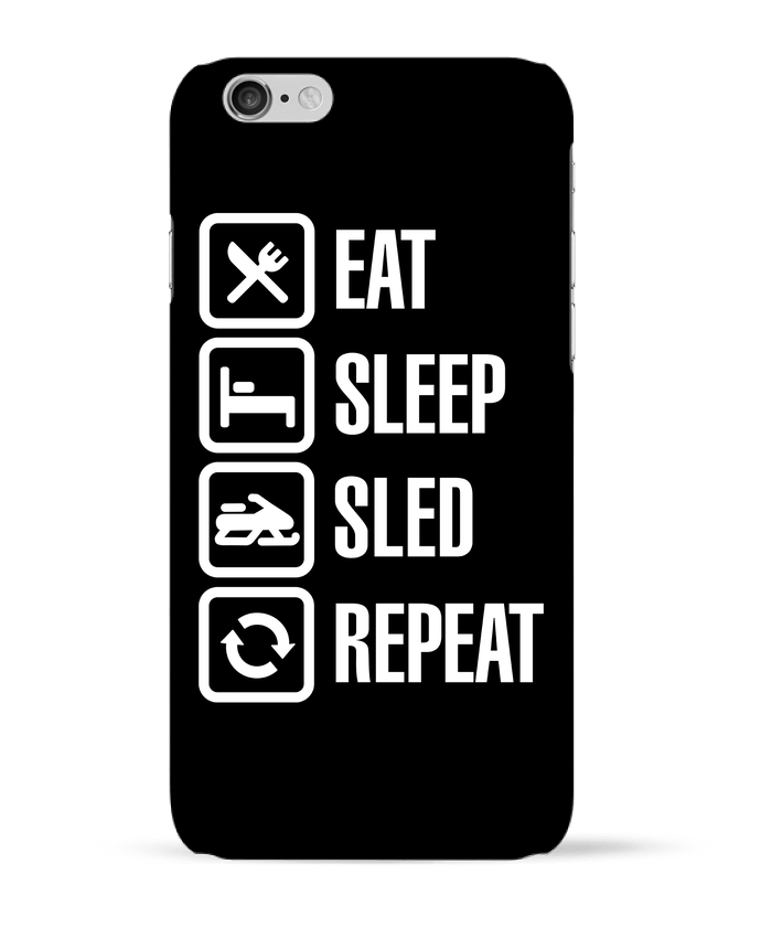 Coque iPhone 6 Eat, sleep, sled, repeat par LaundryFactory