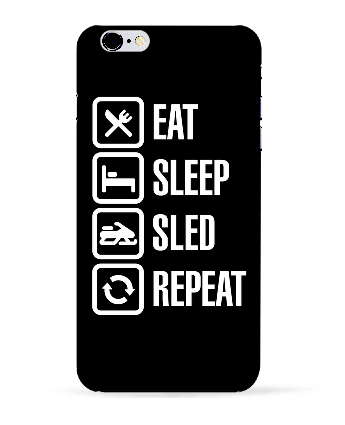 Case 3D iPhone 6+ Eat, sleep, sled, repeat de LaundryFactory