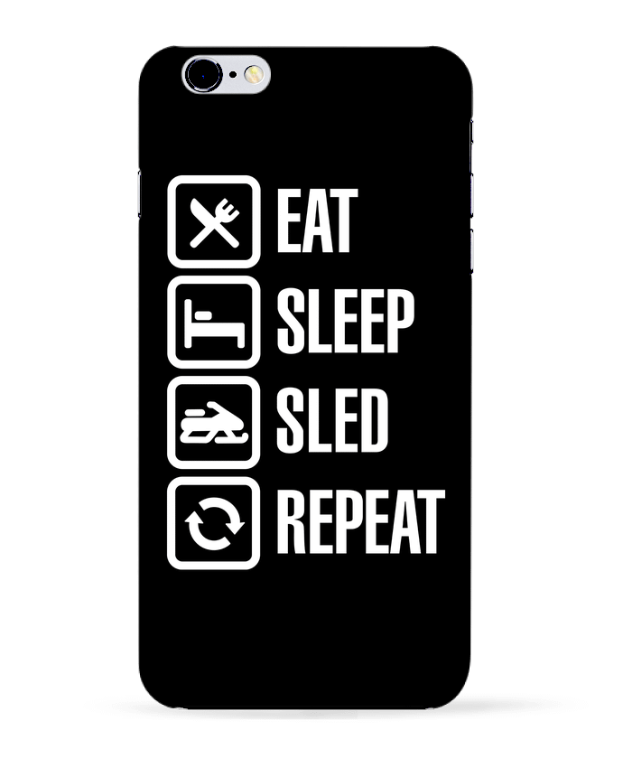 Carcasa Iphone 6+ Eat, sleep, sled, repeat de LaundryFactory