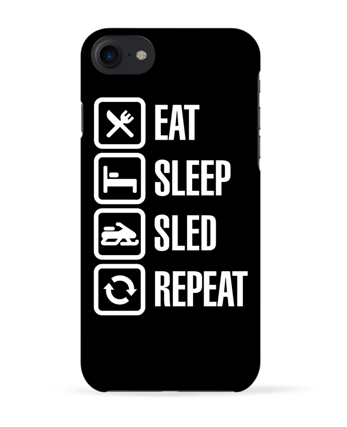 COQUE 3D Iphone 7 Eat, sleep, sled, repeat de LaundryFactory