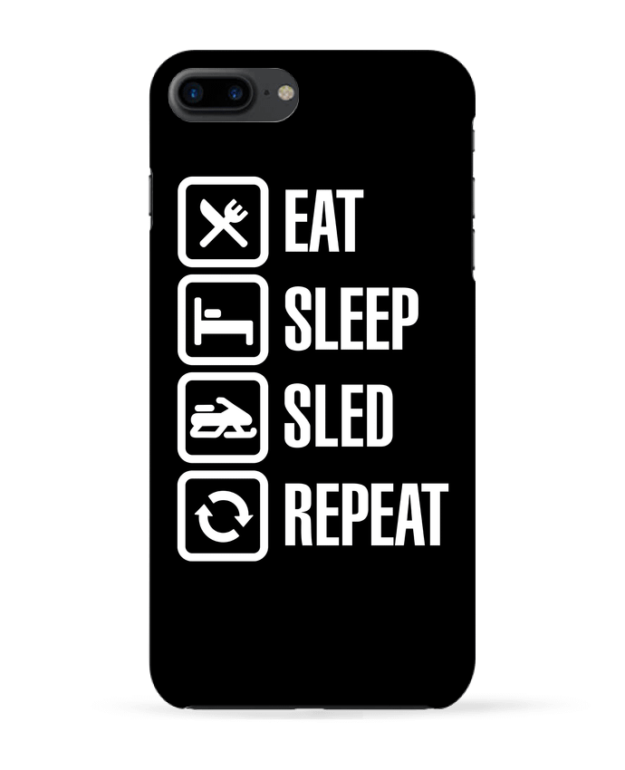 Coque iPhone 7 + Eat, sleep, sled, repeat par LaundryFactory