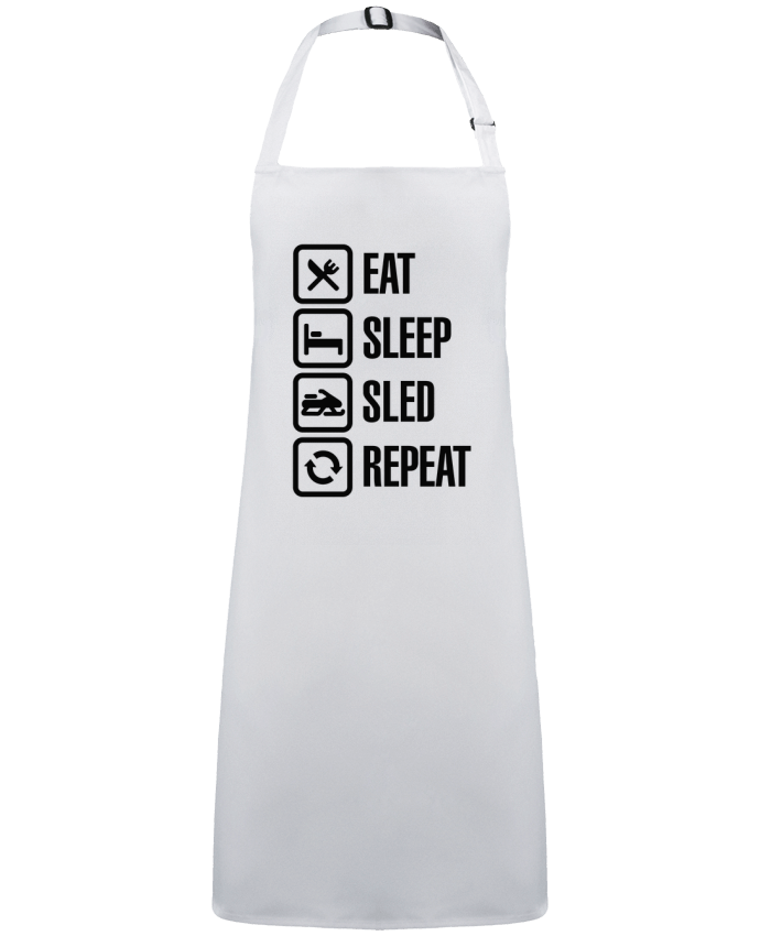 Apron no Pocket Eat, sleep, sled, repeat by  LaundryFactory