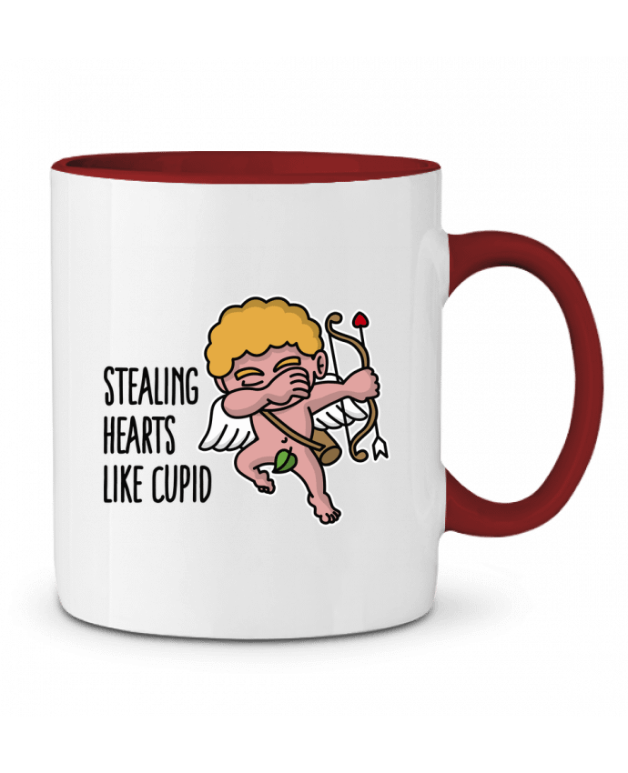 Two-tone Ceramic Mug Stealing hearts like cupid LaundryFactory