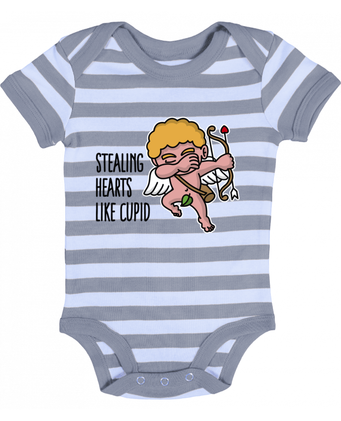 Baby Body striped Stealing hearts like cupid - LaundryFactory