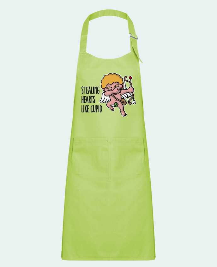 Kids chef pocket apron Stealing hearts like cupid by LaundryFactory