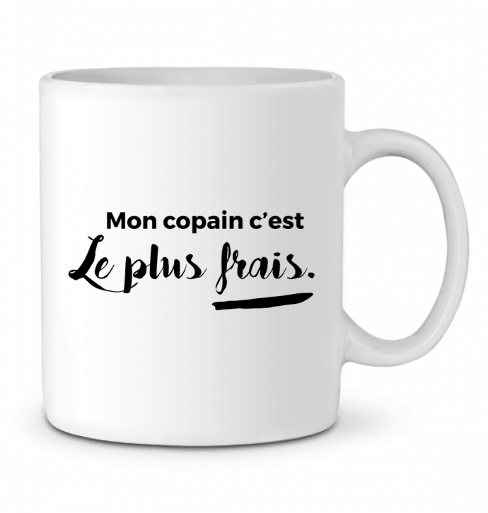 Taza Cerámica Mon copain c'est le plus frais por tunetoo