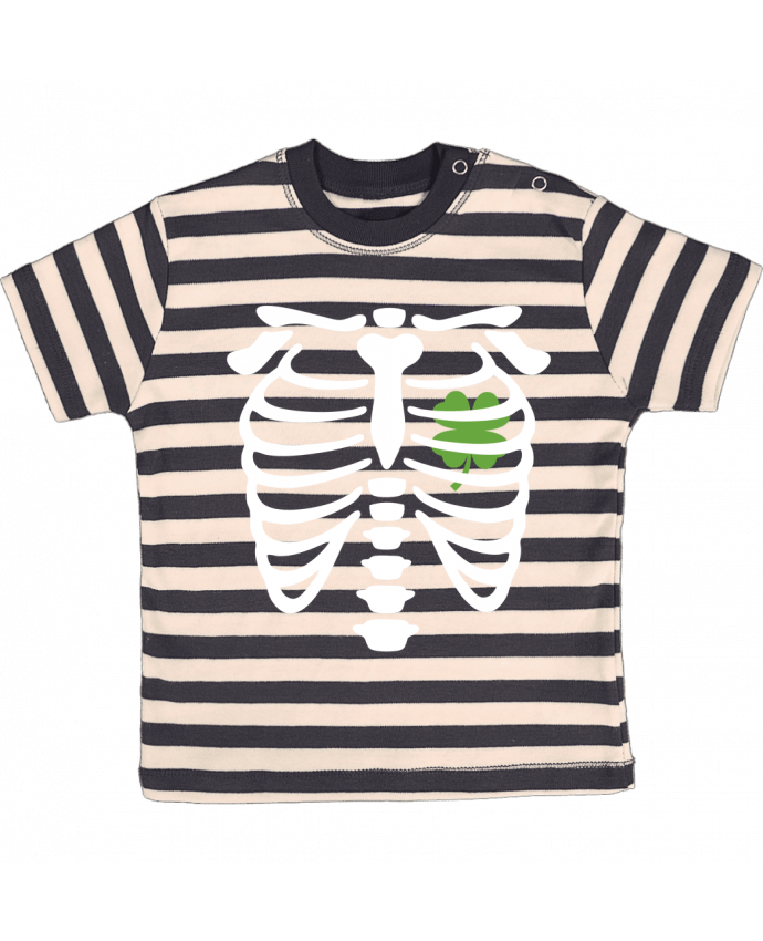 Tee-shirt bébé à rayures X Ray Irish heart par LaundryFactory