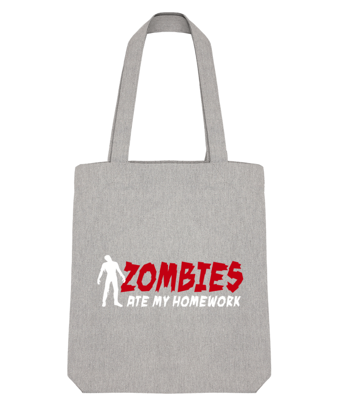 Tote Bag Stanley Stella Zombies ate my homework by LaundryFactory 