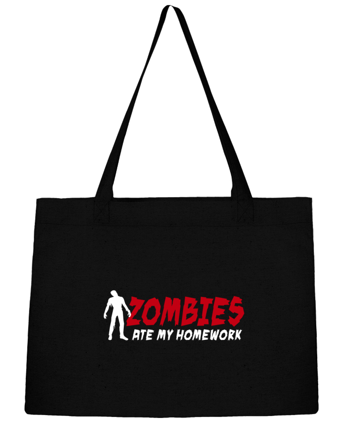 Shopping tote bag Stanley Stella Zombies ate my homework by LaundryFactory