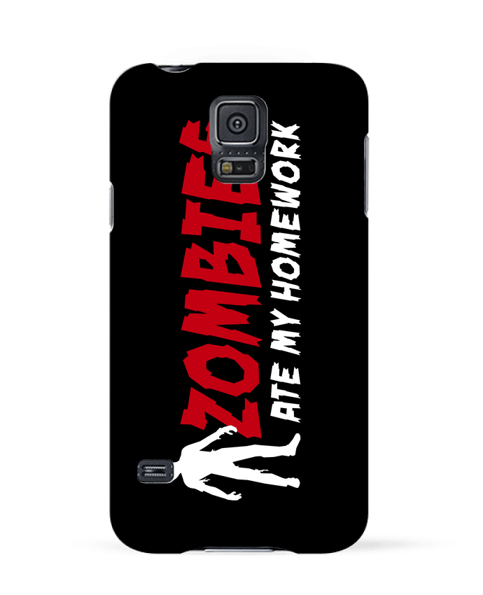 Case 3D Samsung Galaxy S5 Zombies ate my homework by LaundryFactory
