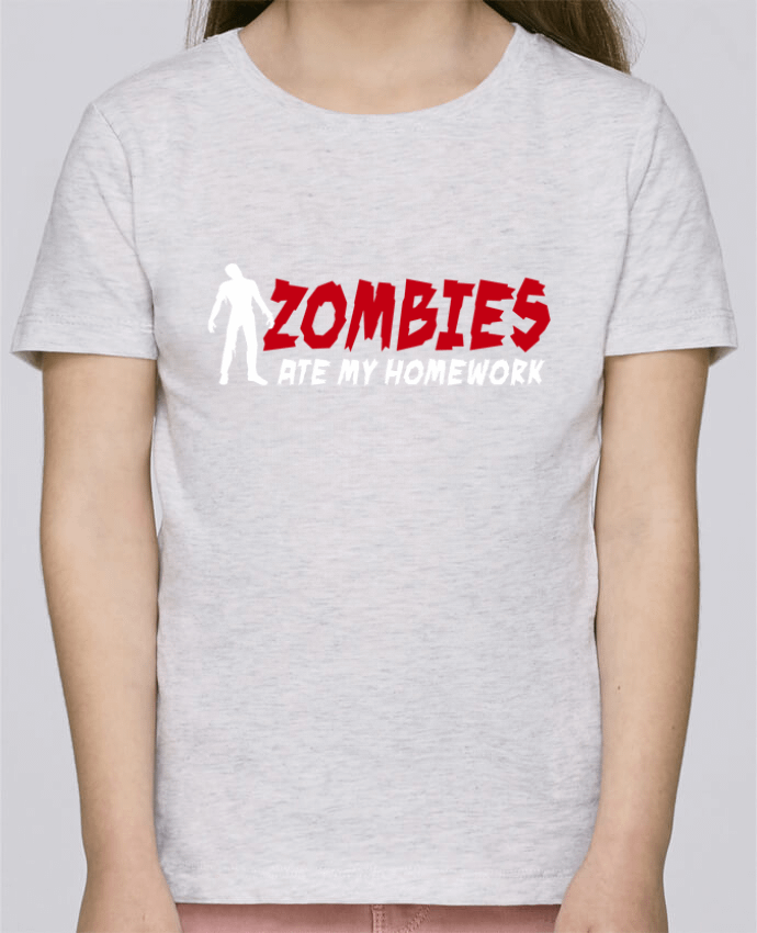 T-shirt fille Zombies ate my homework par LaundryFactory