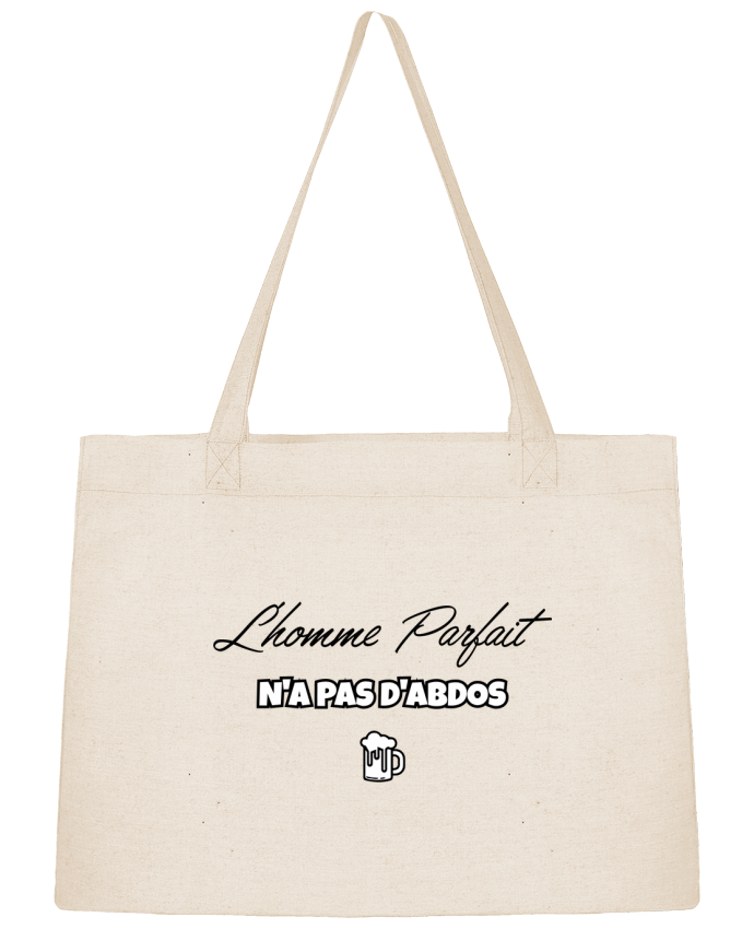 Shopping tote bag Stanley Stella L'homme byfait n'as pas d'abdos by tunetoo