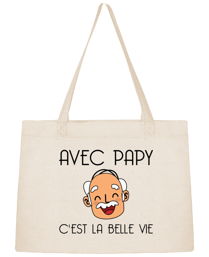 Shopping tote bag Stanley Stella Avec papy c'est la belle vie ! by tunetoo