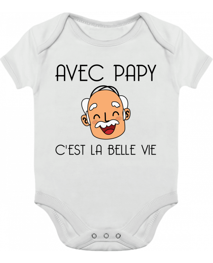 Baby Body Contrast Avec papy c'est la belle vie ! by tunetoo