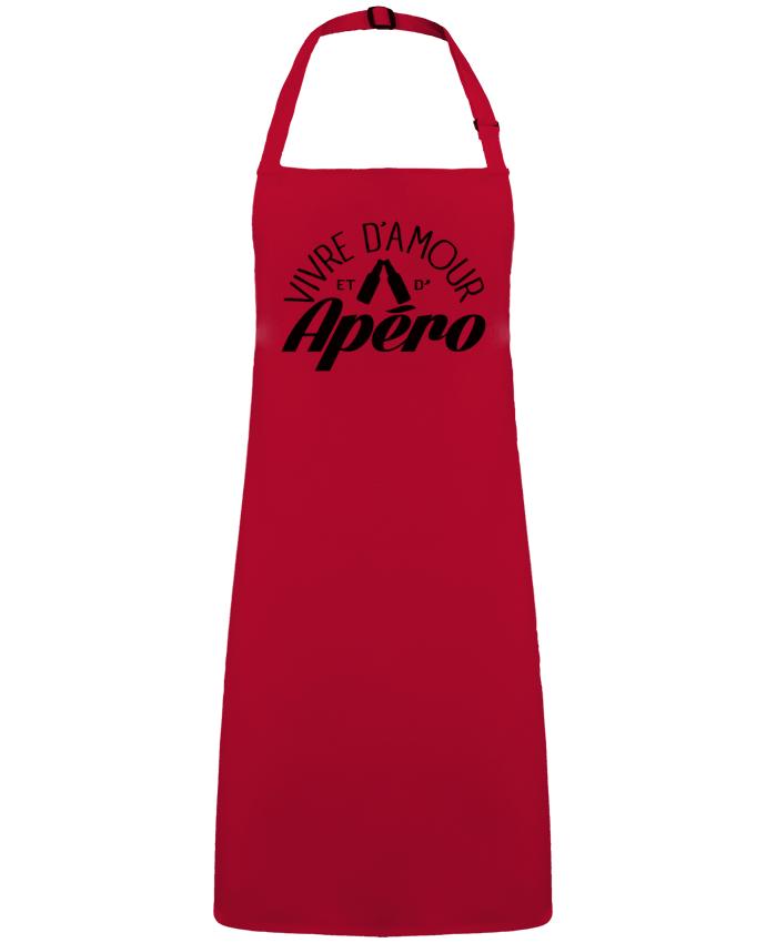 Tablier Vivre d'Amour et d'Apéro par  Freeyourshirt.com